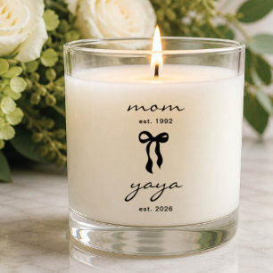 Mom to Yaya Candle Pregnancy Reveal