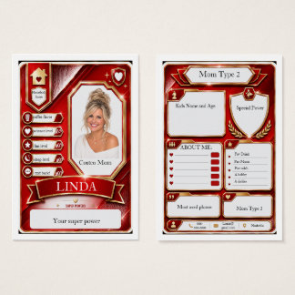 Mom Trading Card in Raging Red Baddie Blaze