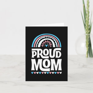 Mom Transgender Pride Flag Mothers Day Bohemian Card
