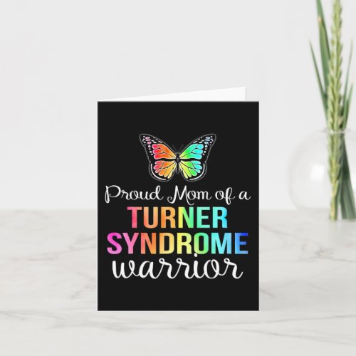 Mom Turner Syndrome Warrior Walk Run Tee  Card