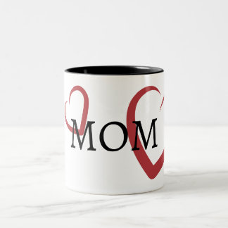 MOM Typography  Two-Tone Coffee Mug