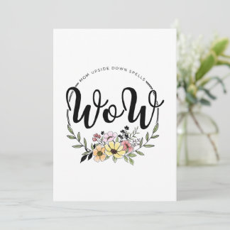 MOM upside down spells WOW!  Holiday Card