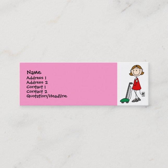 Mom Vacumming Profile Cards (Front)
