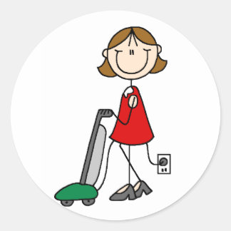 Mom Vacumming Stickers