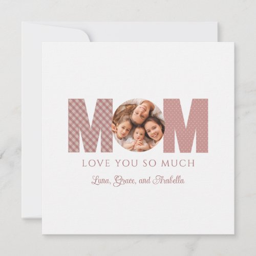 Mom Valentines Day Photo Card