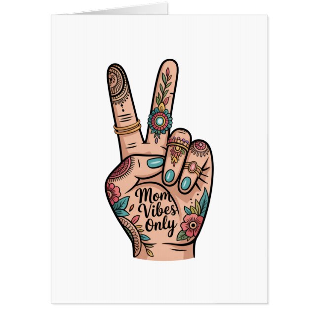 Mom Vibes Only Card (Front)