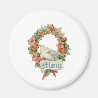 Mom (vintage wreath) magnet