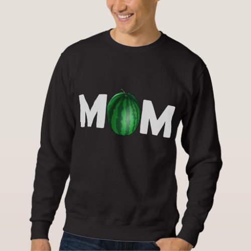 Mom Watermelon Tropical Summer Vibes Fruit Sweatshirt