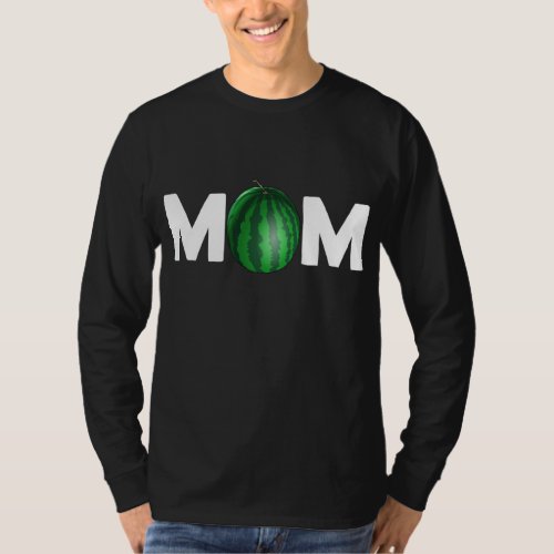 Mom Watermelon Tropical Summer Vibes Fruit T_Shirt