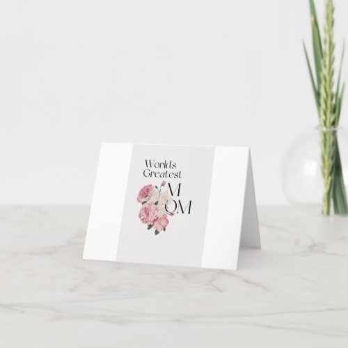 Mom Where Love Begins and Never Ends Holiday Card