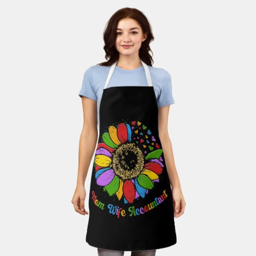 Mom Wife Teacher Heart Accountant Apron