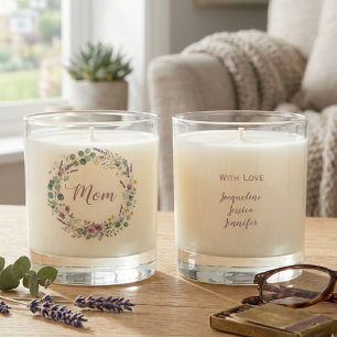 Mom Wildflower Garden Floral Nature Gift Scented Candle