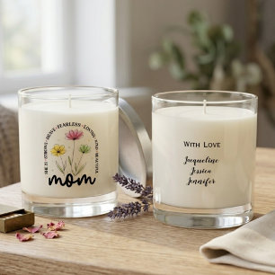 Mom Wildflower Meadow Botanical Floral Nature Gift Scented Candle