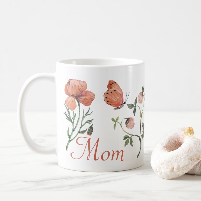 Mom Wildflower Mug (With Donut)