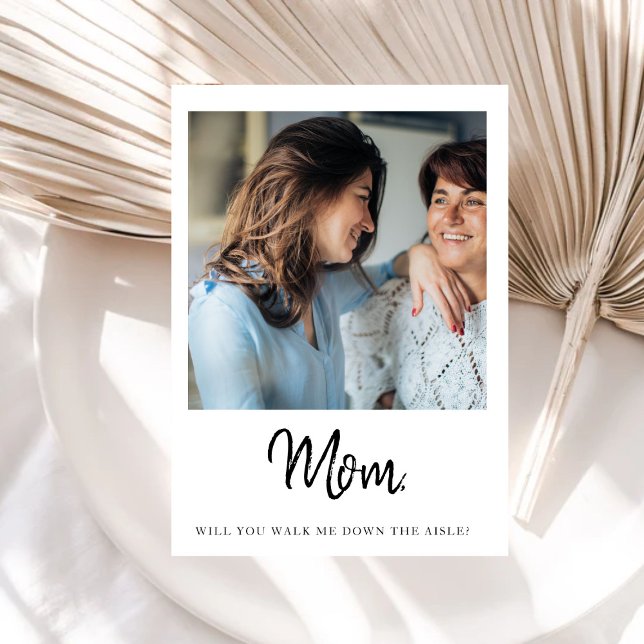 Mom Will You Walk Me Down The Aisle Mother Bride Invitation (Creator Uploaded)