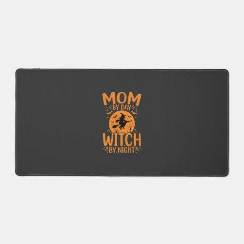 Mom Witch Halloween Design Desk Mat