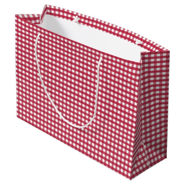 MOM with 4 kids names Mothers Day Large Gift Bag (Back Angled)