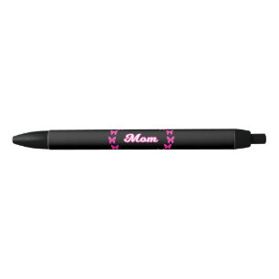 Mom With Cute Pink Butterflies Pen