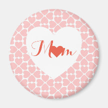 Mom with Pink Four Leaf Clover Hearts