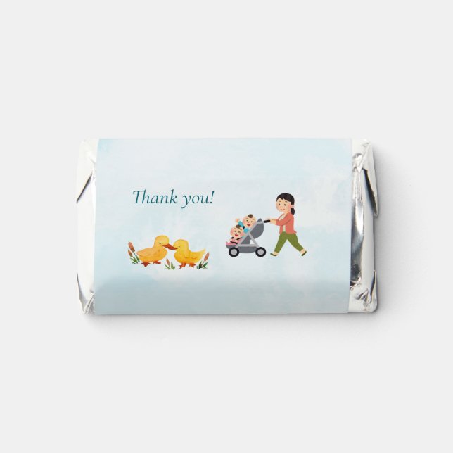 Mom with Twins Candy Wrapper Hershey's Miniatures (Front)