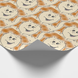 Mom Women Smiling Face Character  Wrapping Paper