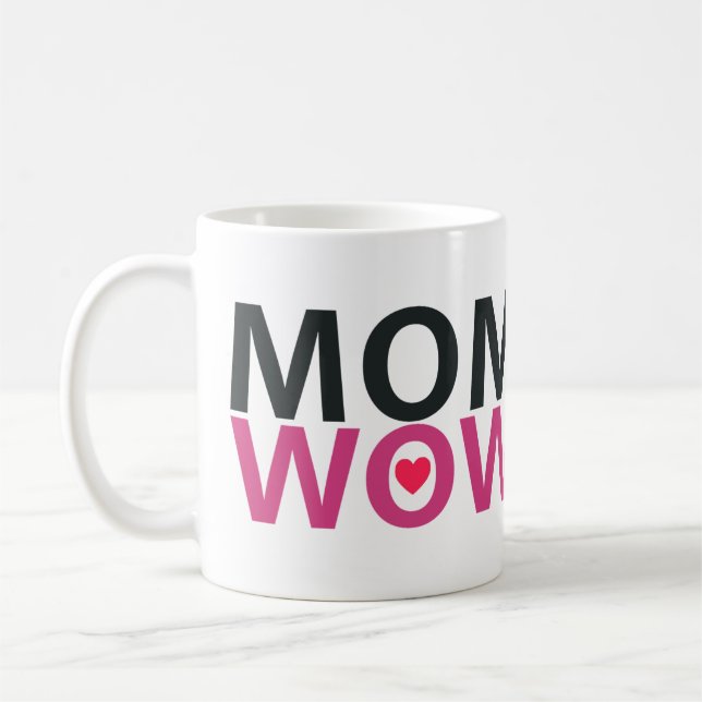 MOM WOW Mug Mother’s Day Gift (Left)