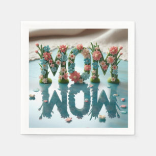 Mom Wow Ornate Floral Napkins