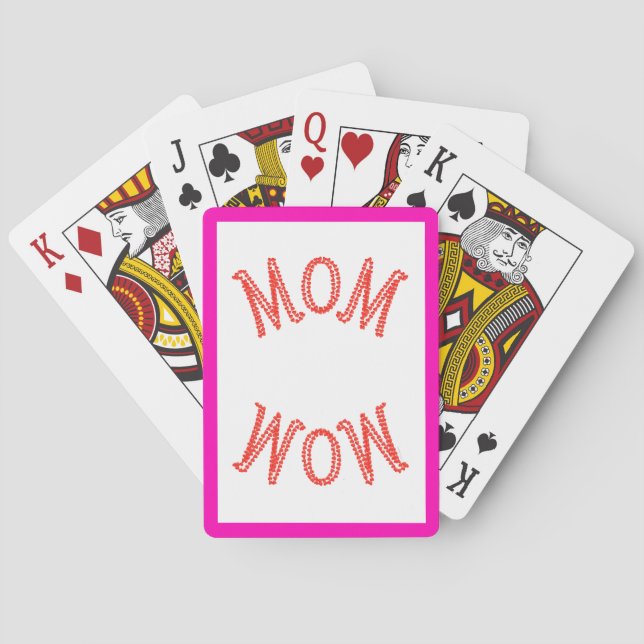 Mom Wow Poker Cards (Back)