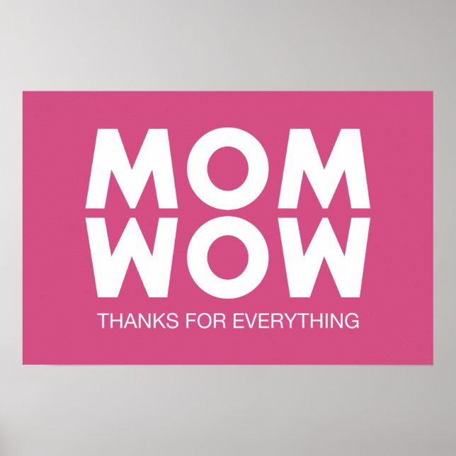 Mom, Wow! Poster (Front)