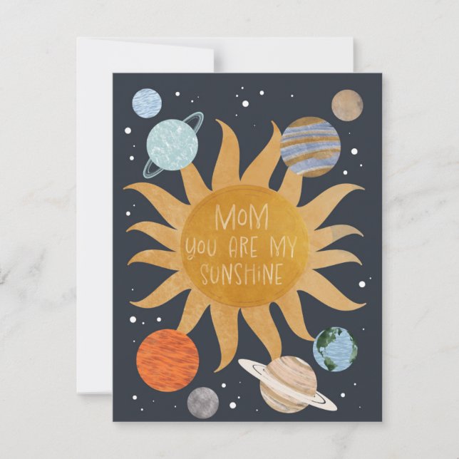 Mom you are my Sunshine Holiday Card (Front)