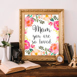 Mom you are so loved print, Mothers day poster<br><div class="desc">Mom you are so loved print,  Mothers day poster</div>