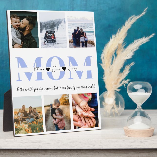 Mom you are the world photo plaque (Side)