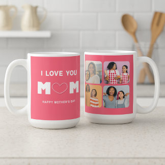 Mom, You’re My Whole Heart – Photo Collage Coffee Mug
