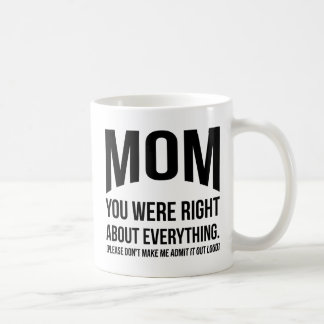 Mom You Were Right Funny Mother's Day Mug
