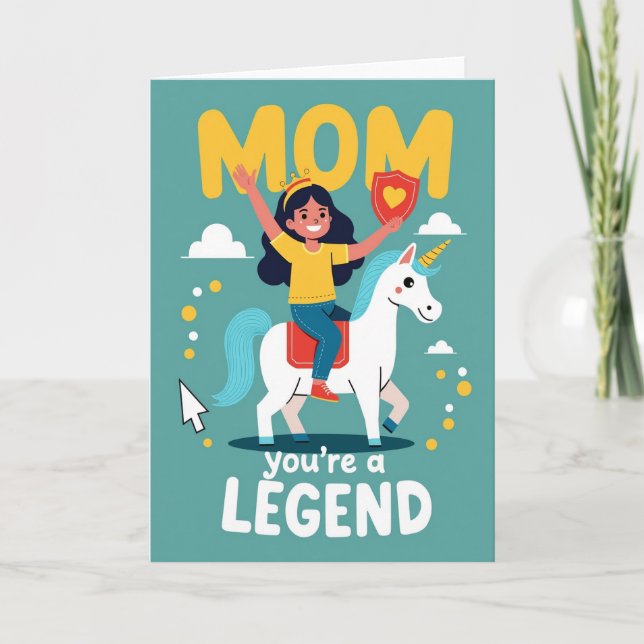 Mom Youre A Legend Art Card (Front)