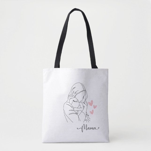 Mom you're the best tote bag (Front)