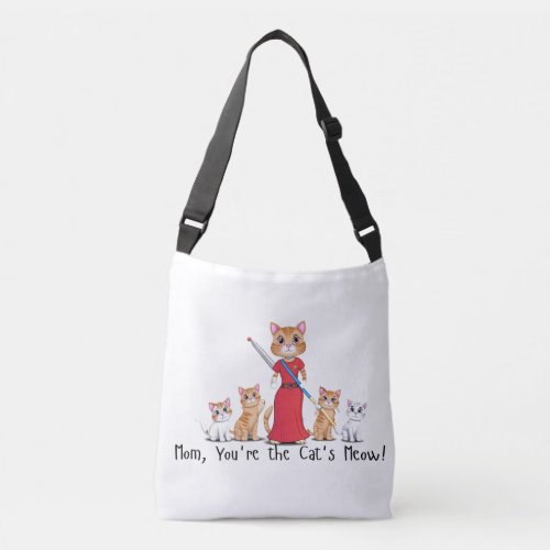 Mom Youre the Cats Meow Funny Quote Tote Bag