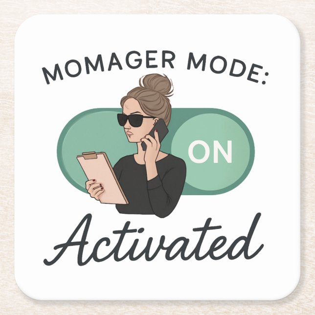Momager Mode: Activated Stone Coaster (Front)