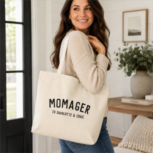 Momager Tote Bag   Mom Custom Gift From Kids
