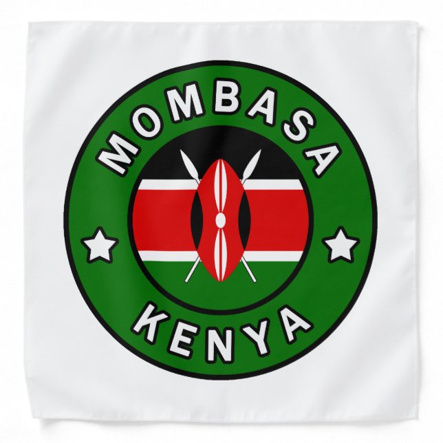 Mombasa Kenya Bandana (Front)