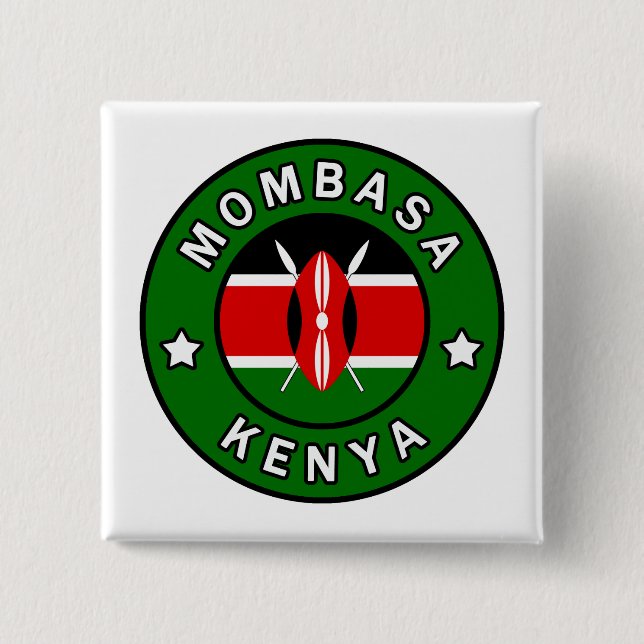 Mombasa Kenya Button (Front)
