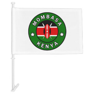 Mombasa Kenya Car Flag