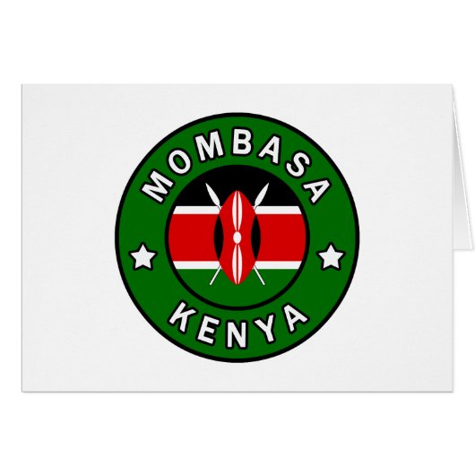 Mombasa Kenya Cards (Front Horizontal)