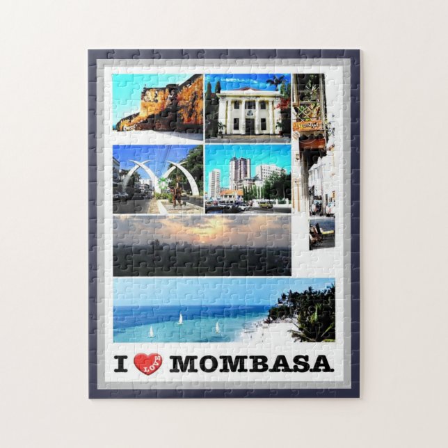 Mombasa - Kenya - I Love - Jigsaw Puzzle (Vertical)