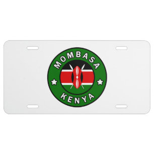 Mombasa Kenya License Plate