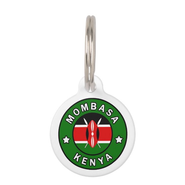 Mombasa Kenya Pet ID Tag (Front)