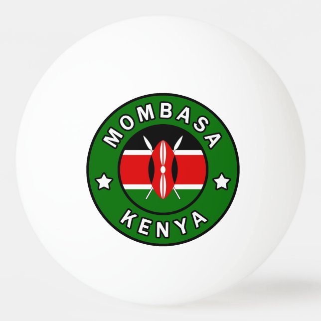 Mombasa Kenya Ping Pong Ball (Front)