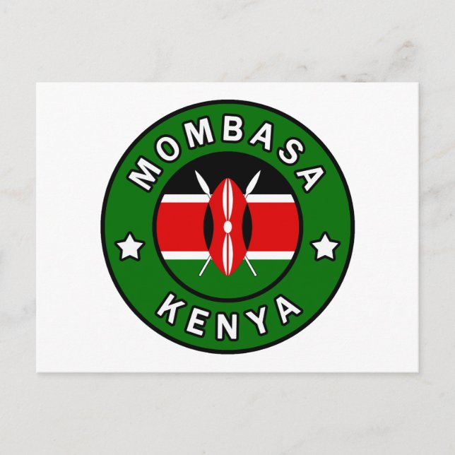 Mombasa Kenya Postcard (Front)