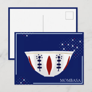 Mombasa Swahili Coffee Cup Postcard