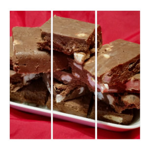 momcherrymarshmallowfudge triptych